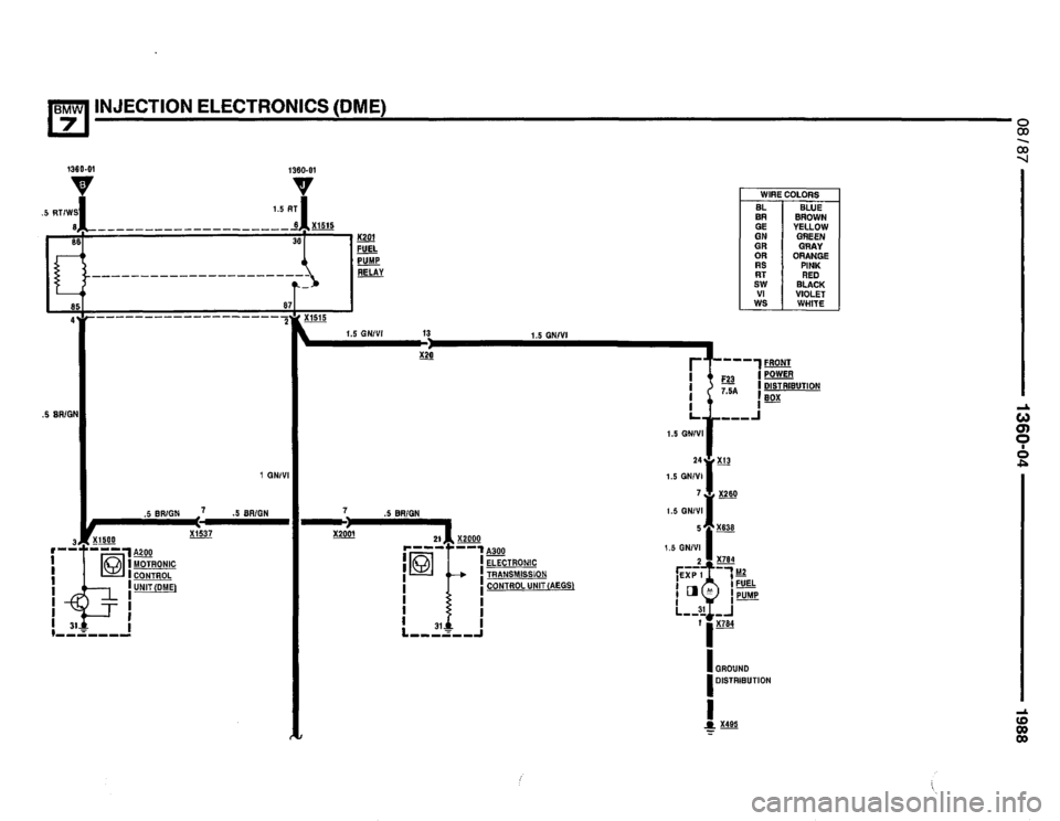 BMW 735i 1987 E32 Electrical Troubleshooting Manual 
