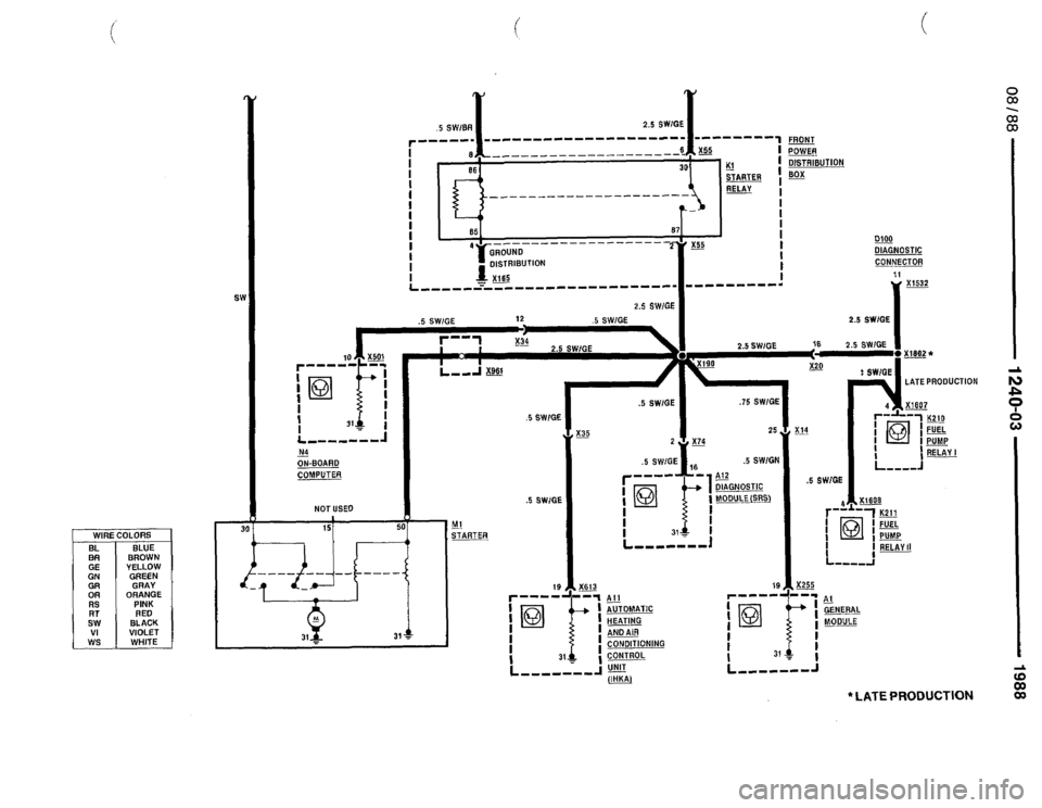 BMW 735il 1988 E32 Electrical Troubleshooting Manual 