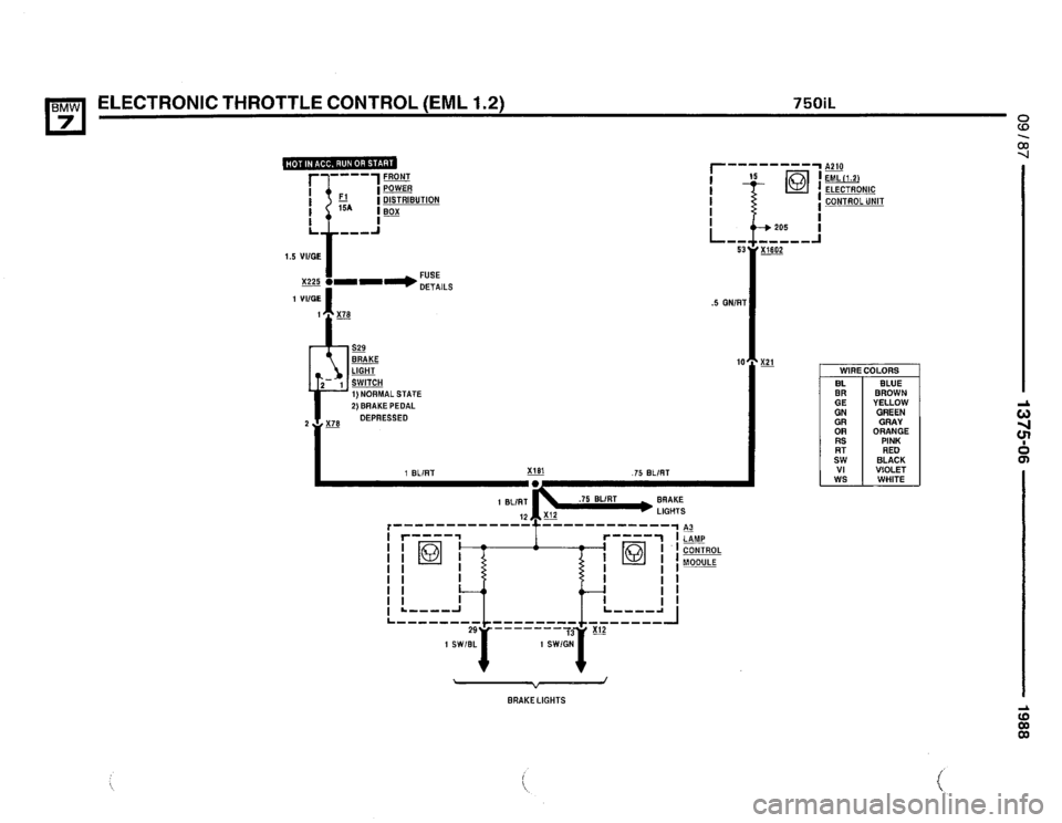 BMW 735il 1988 E32 Electrical Troubleshooting Manual 