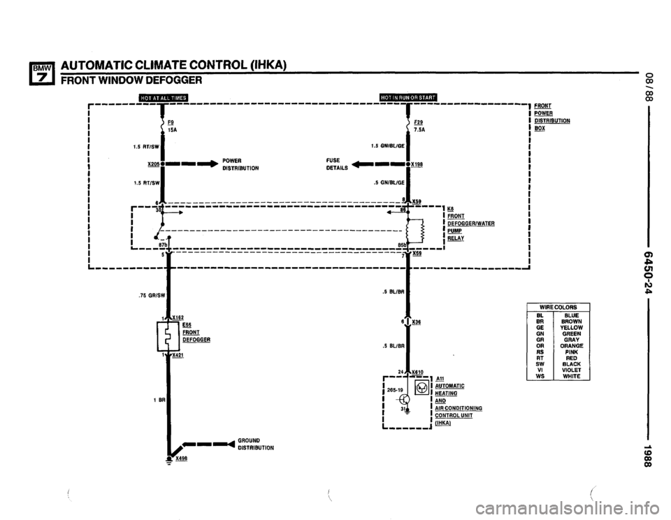 BMW 750il 1988 E32 Electrical Troubleshooting Manual 