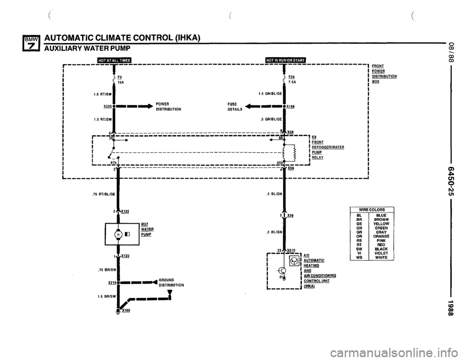 BMW 750il 1988 E32 Electrical Troubleshooting Manual 