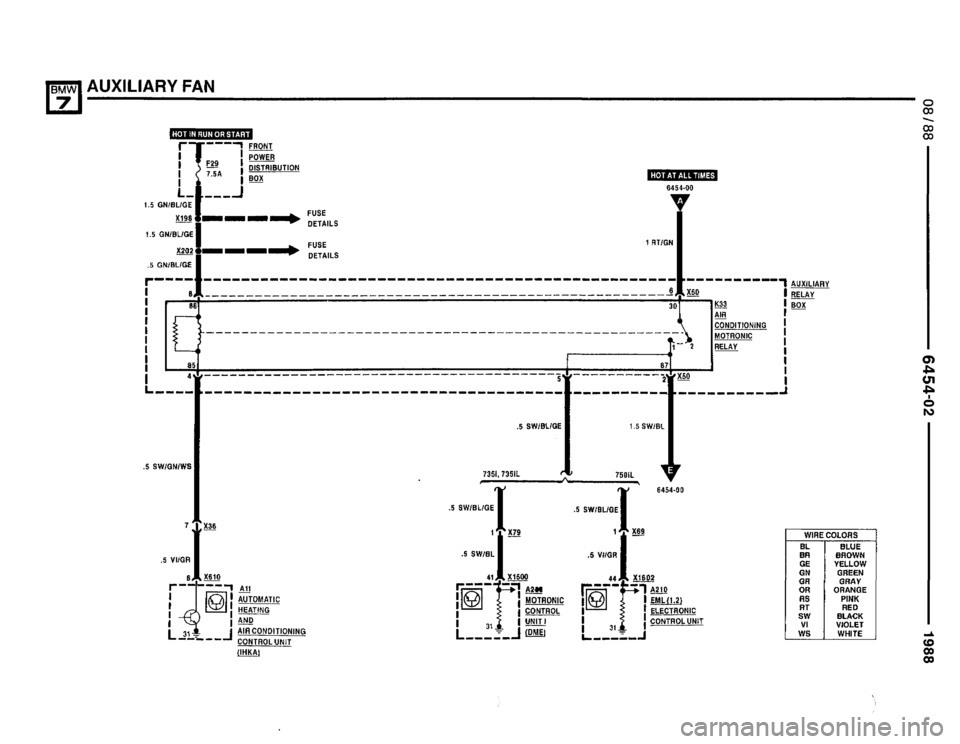 BMW 750il 1988 E32 Electrical Troubleshooting Manual 