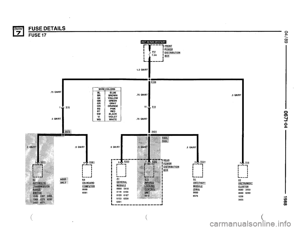 BMW 735il 1988 E32 Electrical Troubleshooting Manual 