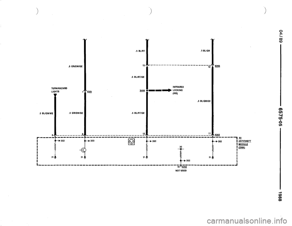 BMW 735i 1988 E32 Electrical Troubleshooting Manual 