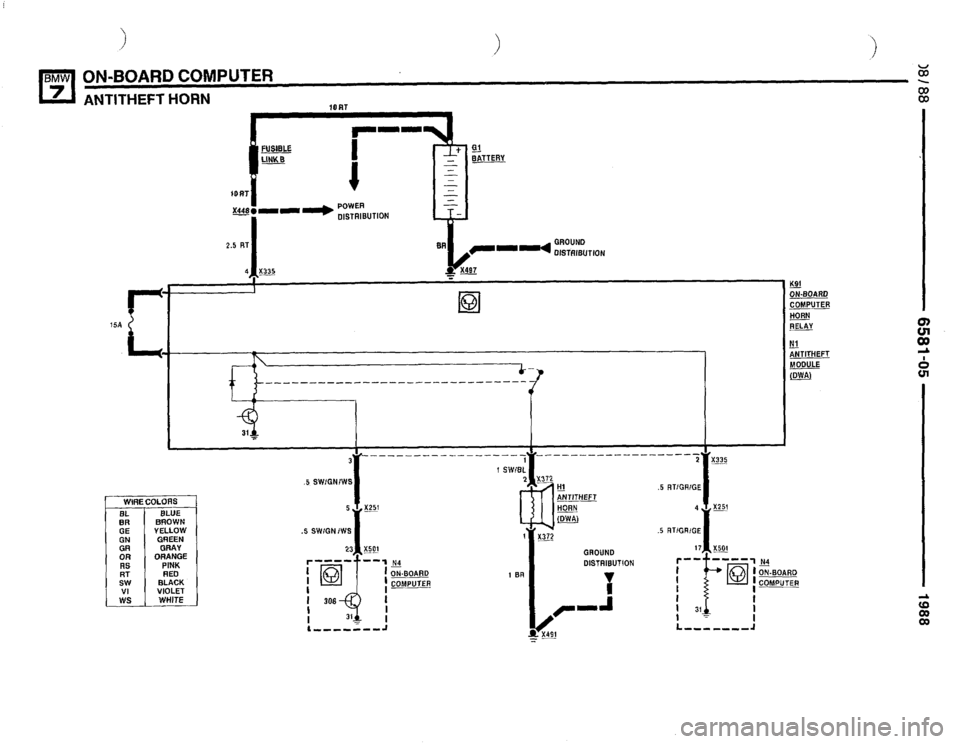 BMW 750il 1988 E32 Electrical Troubleshooting Manual 