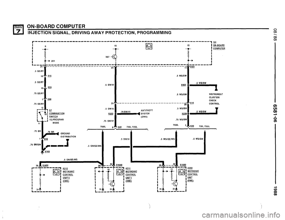BMW 750il 1988 E32 Electrical Troubleshooting Manual 