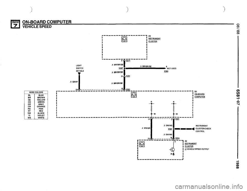 BMW 750il 1988 E32 Electrical Troubleshooting Manual 