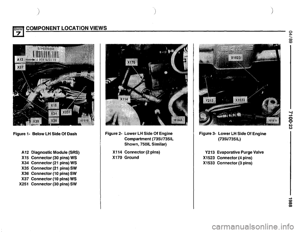 BMW 750il 1988 E32 Electrical Troubleshooting Manual 