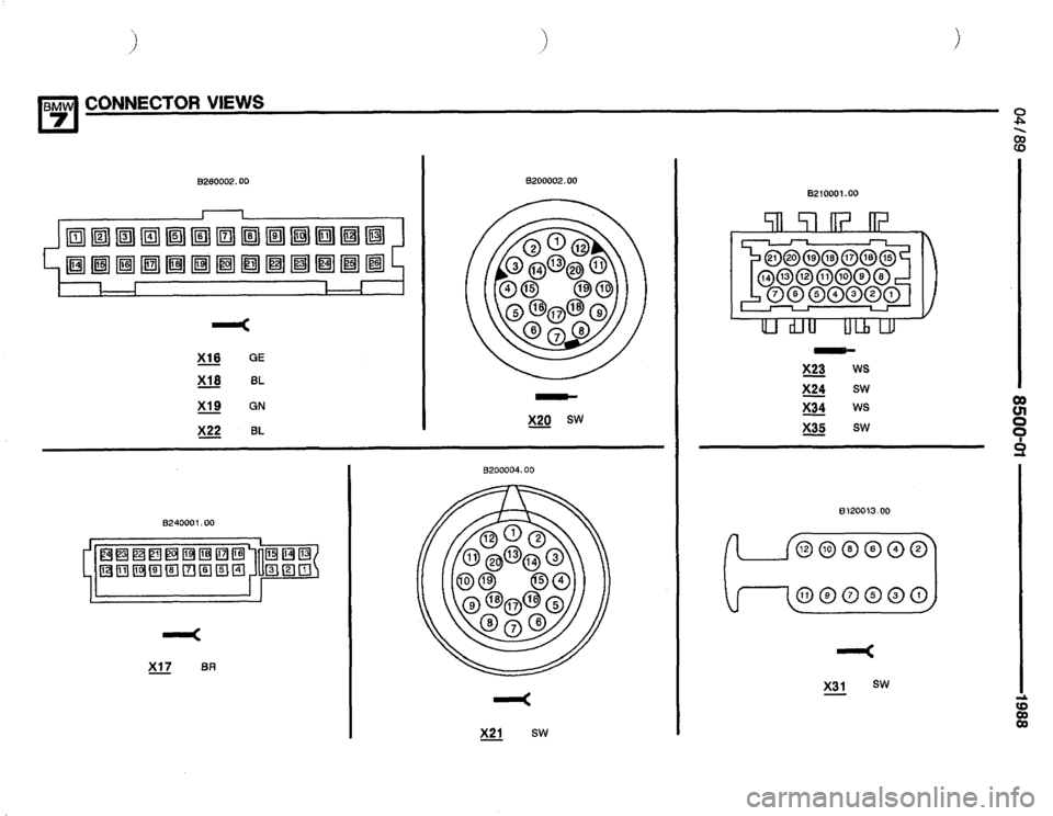 BMW 735il 1988 E32 Electrical Troubleshooting Manual 