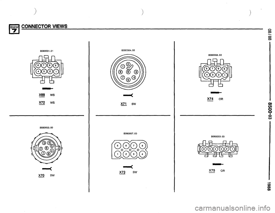 BMW 735il 1988 E32 Electrical Troubleshooting Manual 