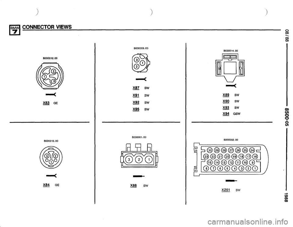 BMW 735il 1988 E32 Electrical Troubleshooting Manual 