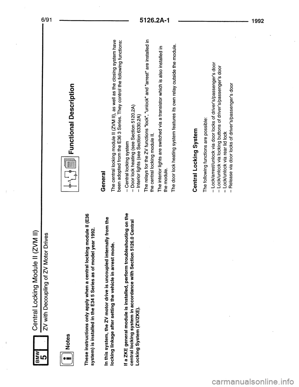 BMW 7 SERIES 1988 E32 Electrical Troubleshooting Manual 