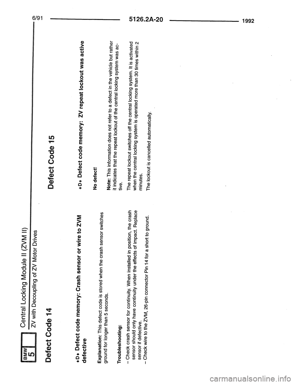 BMW 7 SERIES 1988 E32 Electrical Troubleshooting Manual 