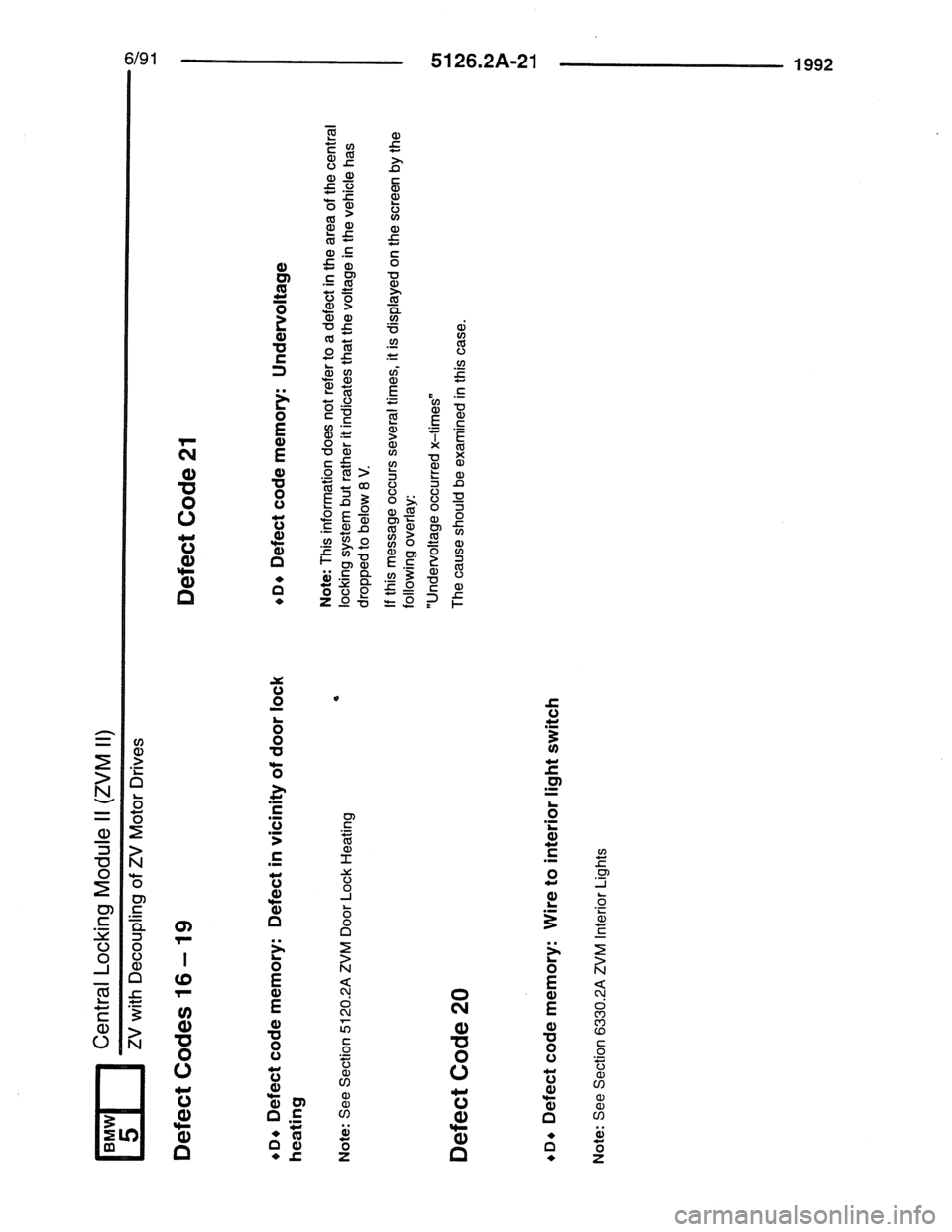BMW 7 SERIES 1988 E32 Electrical Troubleshooting Manual 