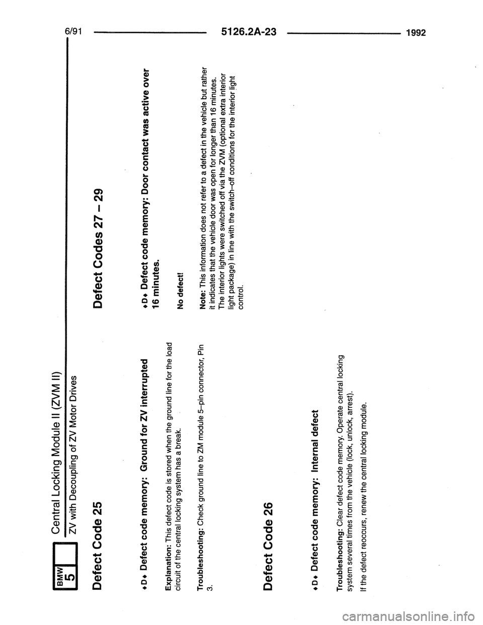 BMW 7 SERIES 1988 E32 Electrical Troubleshooting Manual 