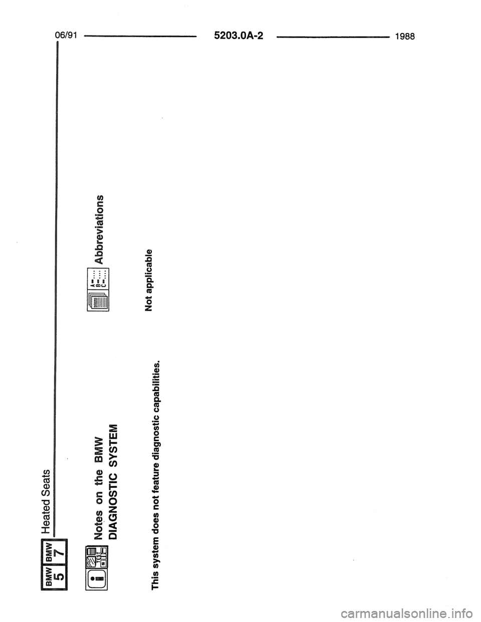 BMW 7 SERIES 1988 E32 Electrical Troubleshooting Manual 