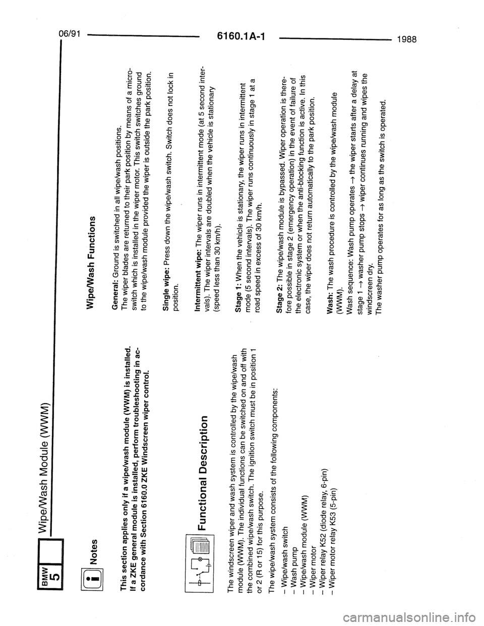 BMW 7 SERIES 1988 E32 Electrical Troubleshooting Manual 