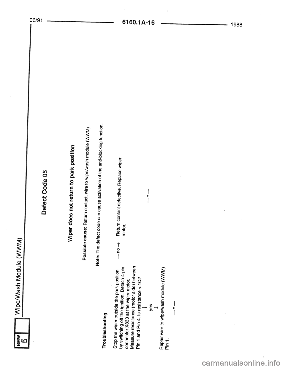 BMW 7 SERIES 1988 E32 Electrical Troubleshooting Manual 