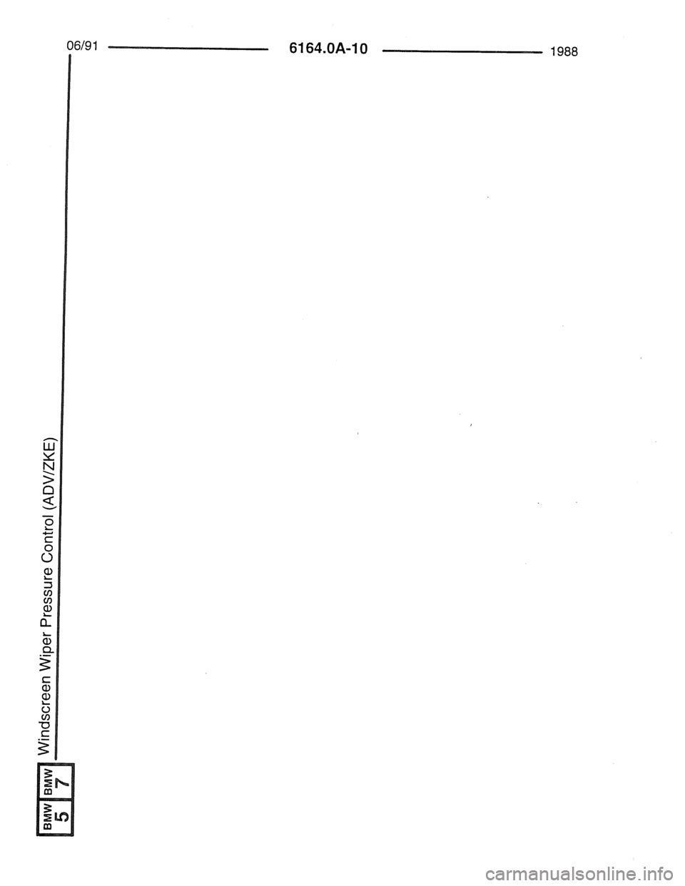 BMW 7 SERIES 1988 E32 Electrical Troubleshooting Manual 