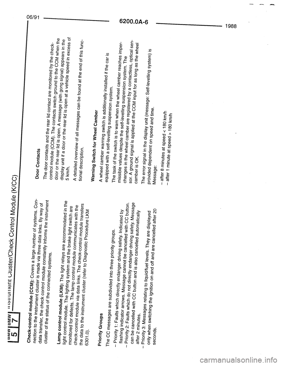 BMW 7 SERIES 1988 E32 Electrical Troubleshooting Manual 