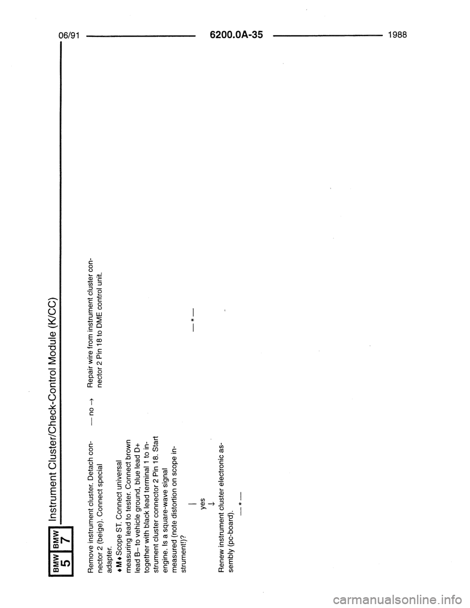 BMW 7 SERIES 1988 E32 Electrical Troubleshooting Manual 