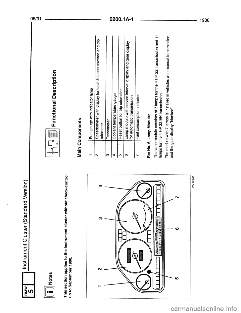 BMW 7 SERIES 1988 E32 Electrical Troubleshooting Manual 