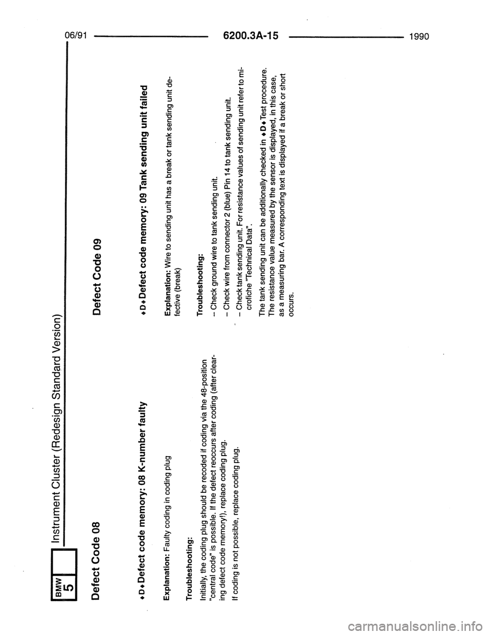 BMW 7 SERIES 1988 E32 Electrical Troubleshooting Manual 