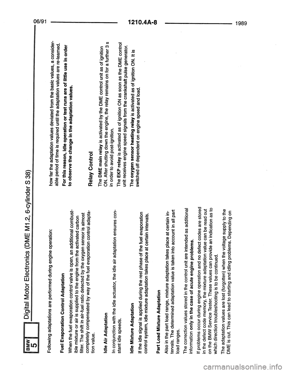 BMW 7 SERIES 1988 E32 Electrical Troubleshooting Manual 