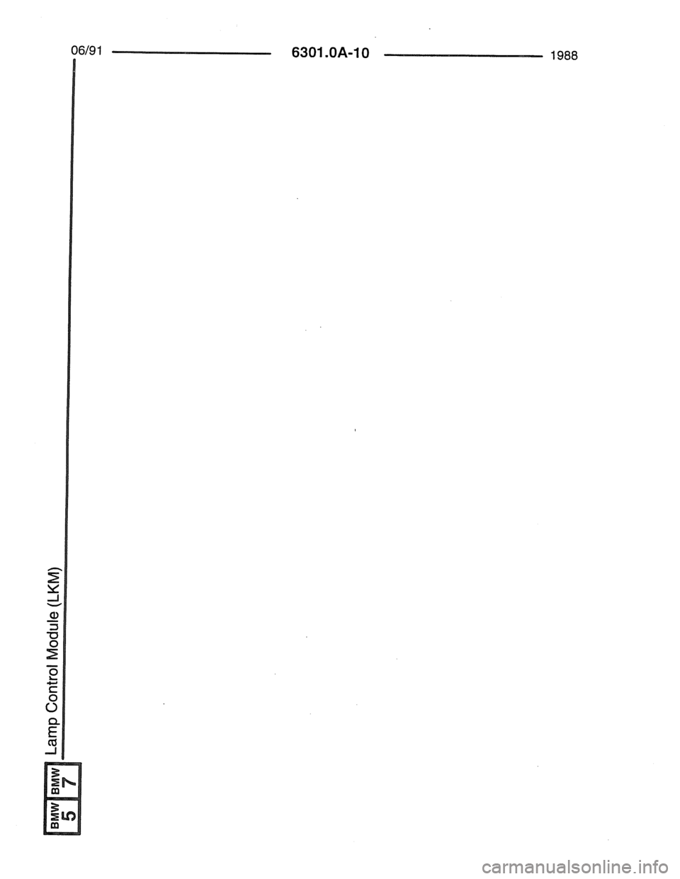 BMW 7 SERIES 1988 E32 Electrical Troubleshooting Manual 