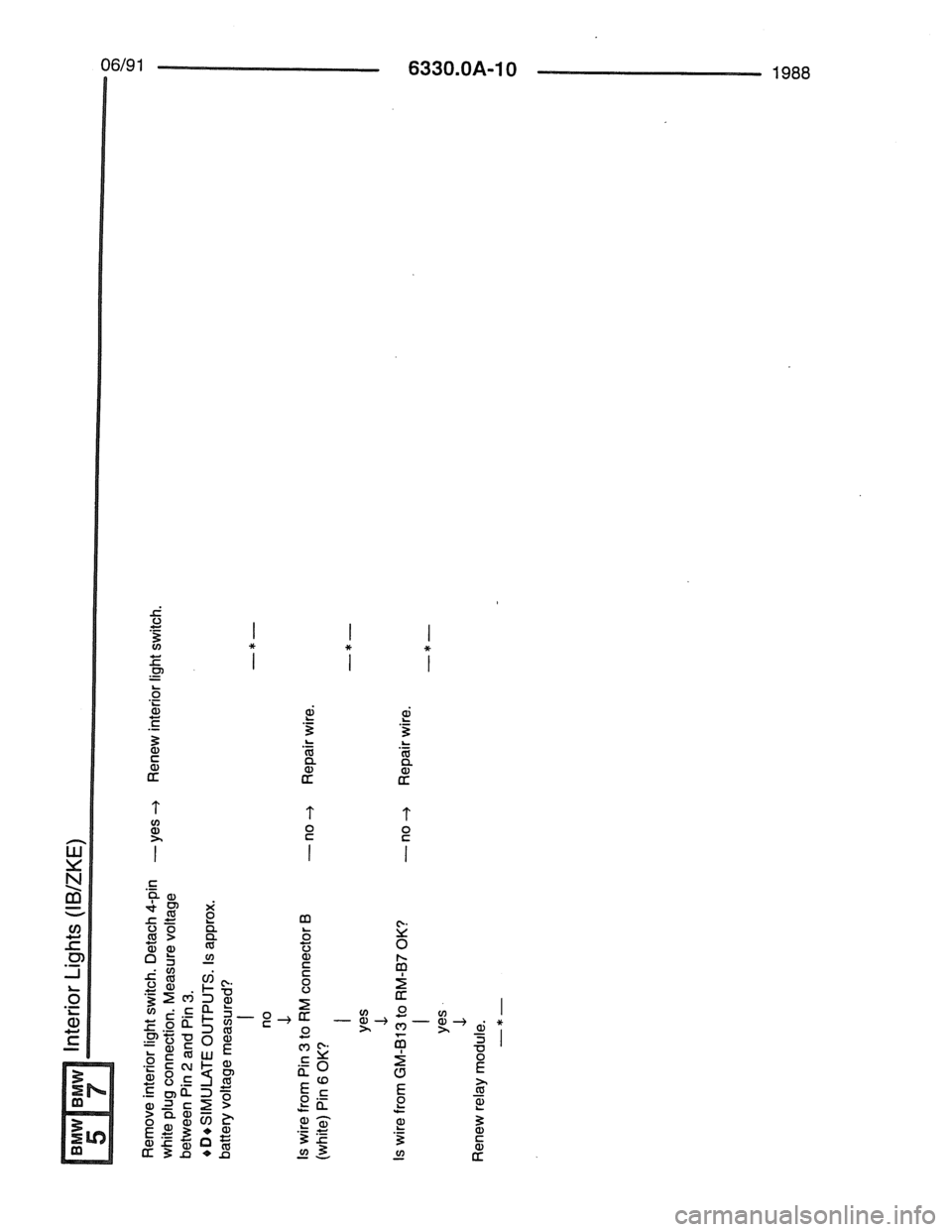 BMW 7 SERIES 1988 E32 Electrical Troubleshooting Manual 