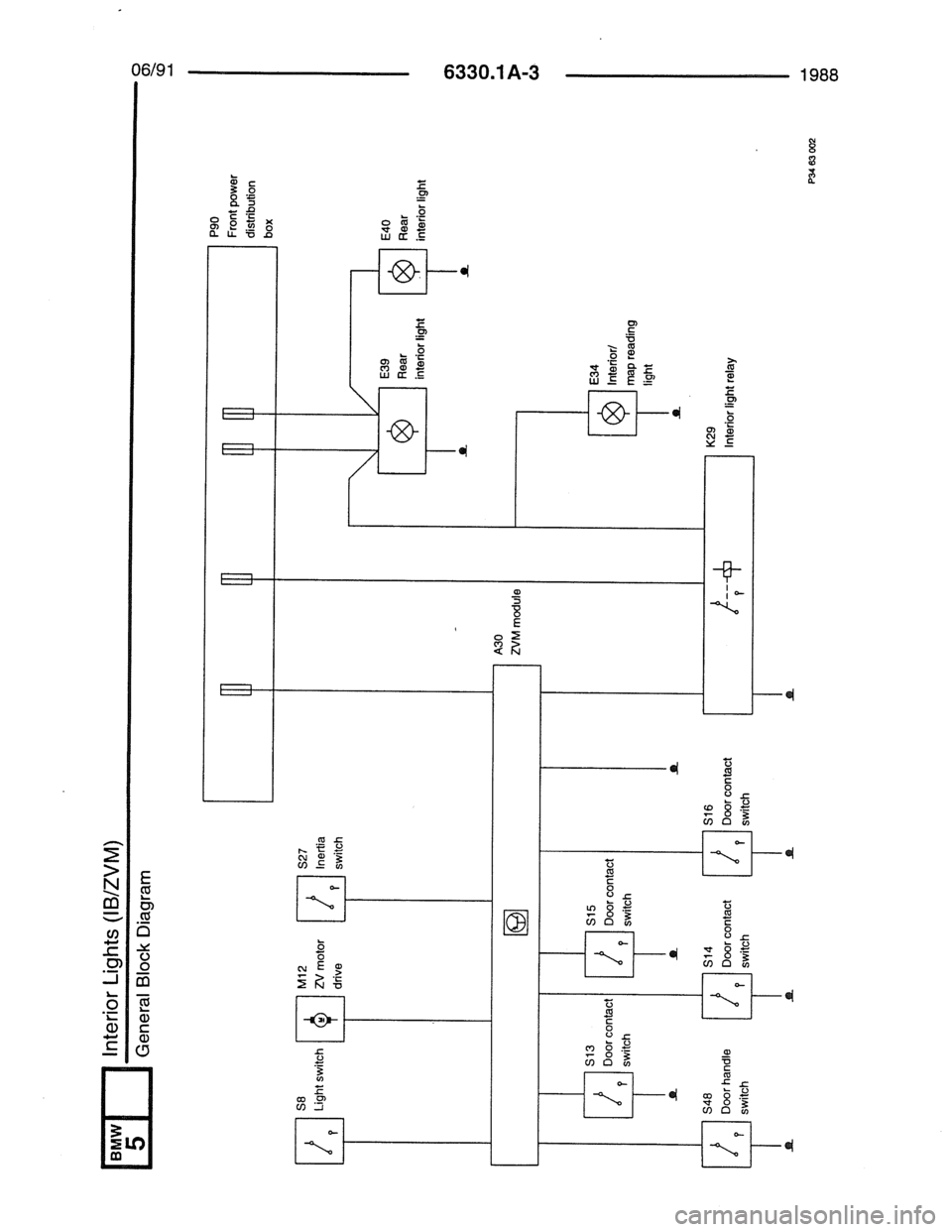 BMW 7 SERIES 1988 E32 Electrical Troubleshooting Manual 