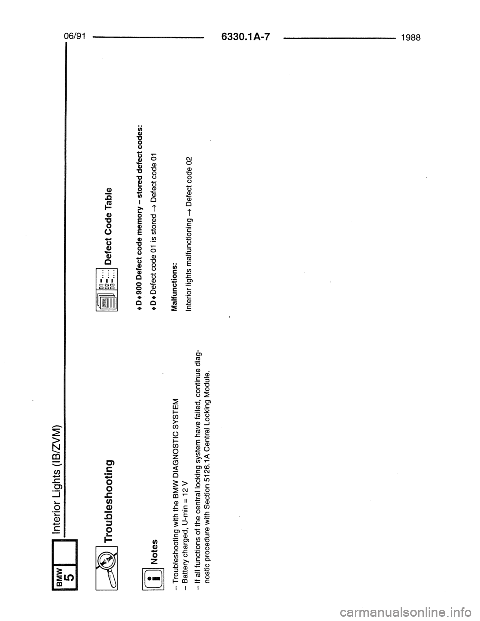 BMW 7 SERIES 1988 E32 Electrical Troubleshooting Manual 