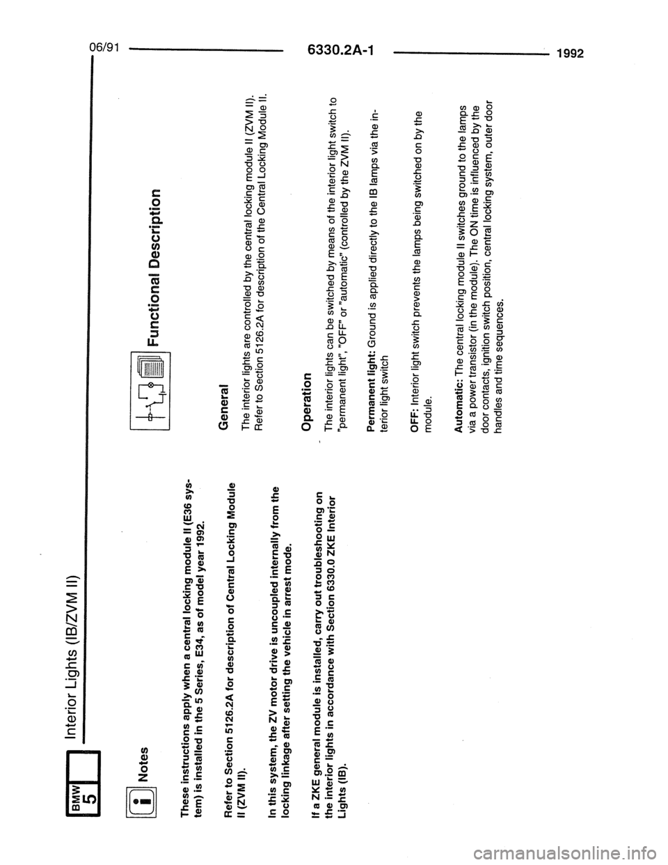 BMW 7 SERIES 1988 E32 Electrical Troubleshooting Manual 