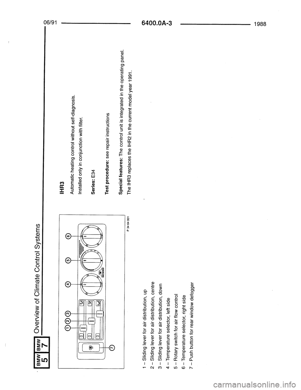BMW 7 SERIES 1988 E32 Electrical Troubleshooting Manual 