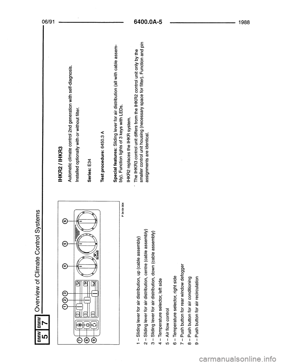 BMW 7 SERIES 1988 E32 Electrical Troubleshooting Manual 