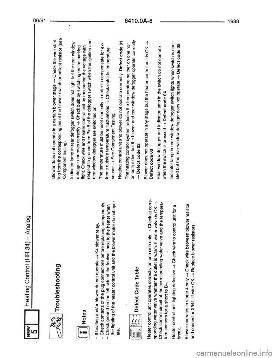 BMW 7 SERIES 1988 E32 Electrical Troubleshooting Manual 