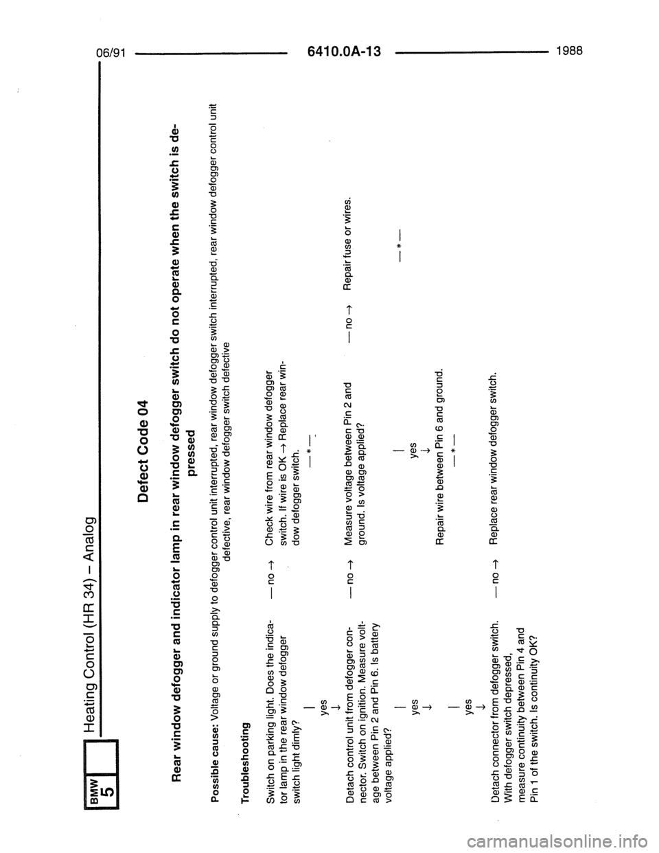 BMW 7 SERIES 1988 E32 Electrical Troubleshooting Manual 