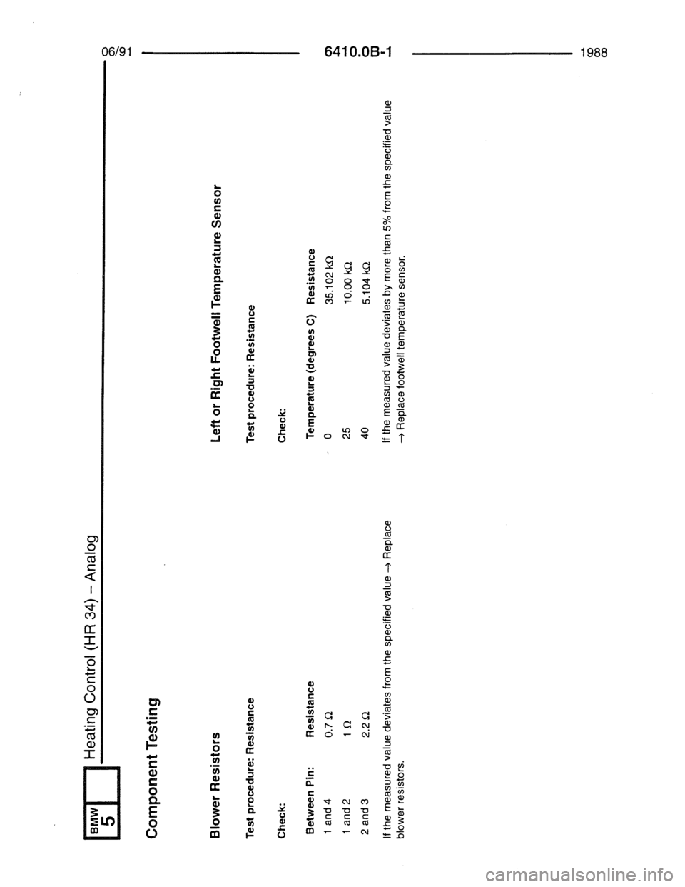 BMW 7 SERIES 1988 E32 Electrical Troubleshooting Manual 
