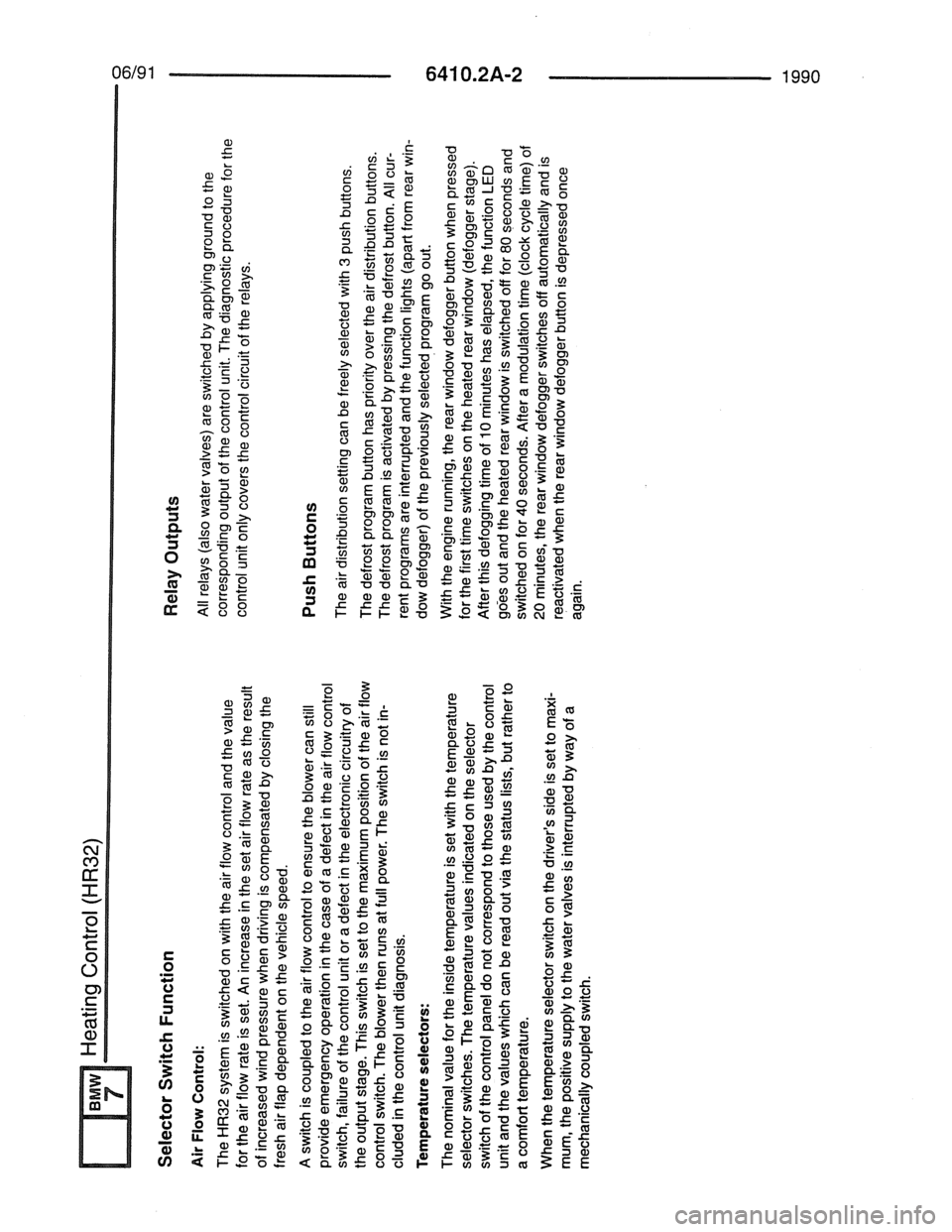 BMW 7 SERIES 1988 E32 Electrical Troubleshooting Manual 