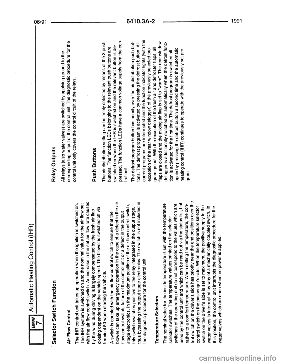 BMW 7 SERIES 1988 E32 Electrical Troubleshooting Manual 