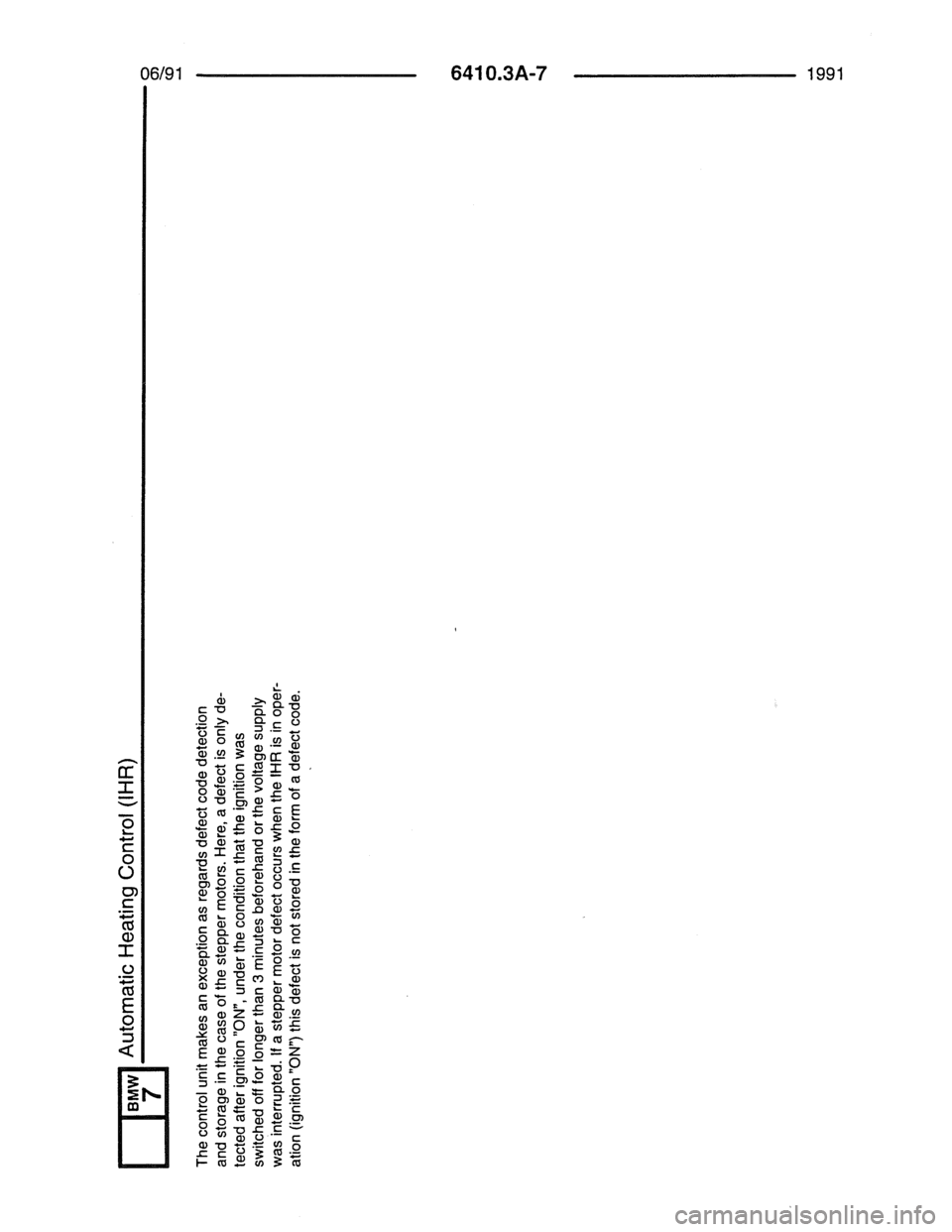 BMW 7 SERIES 1988 E32 Electrical Troubleshooting Manual 