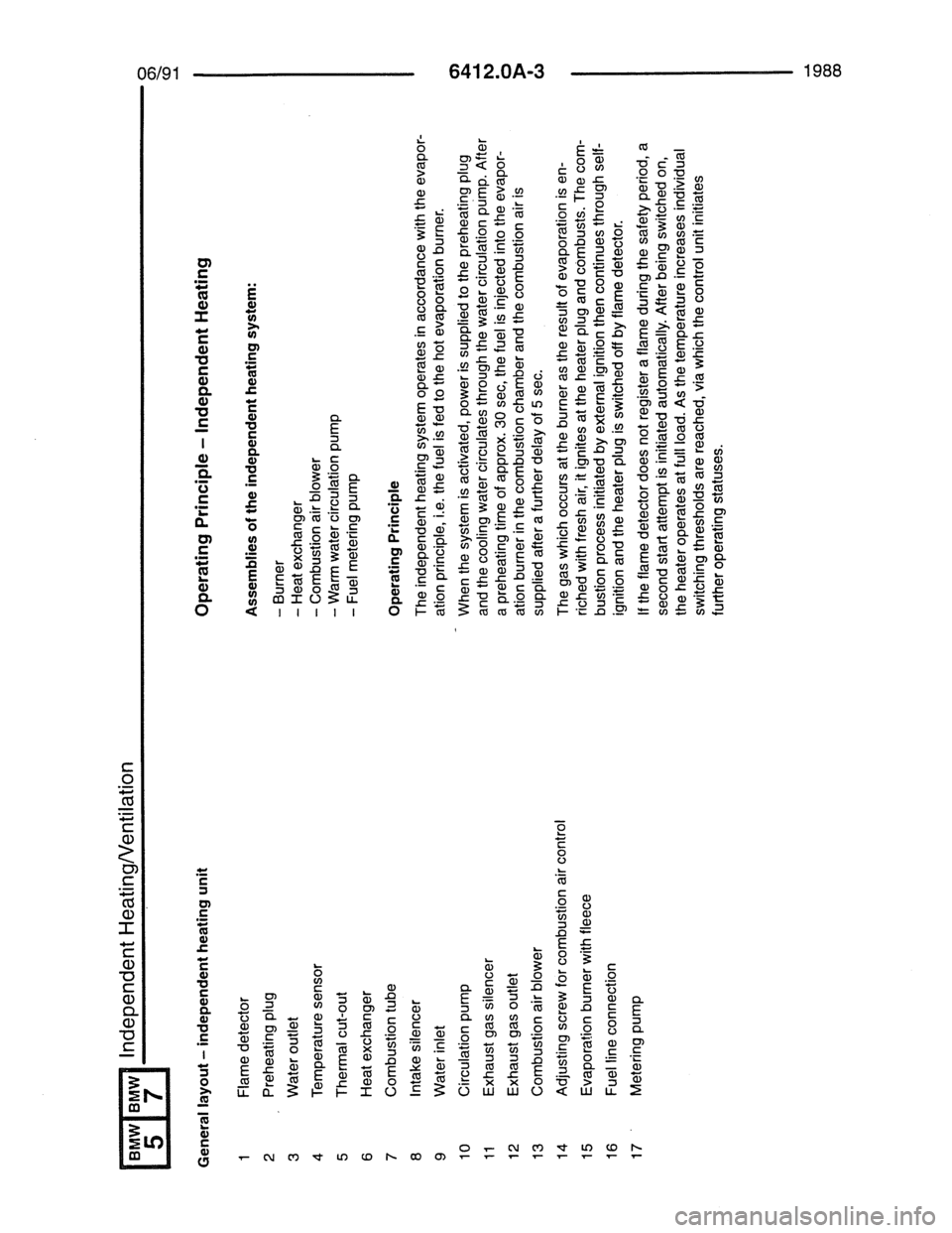 BMW 7 SERIES 1988 E32 Electrical Troubleshooting Manual 