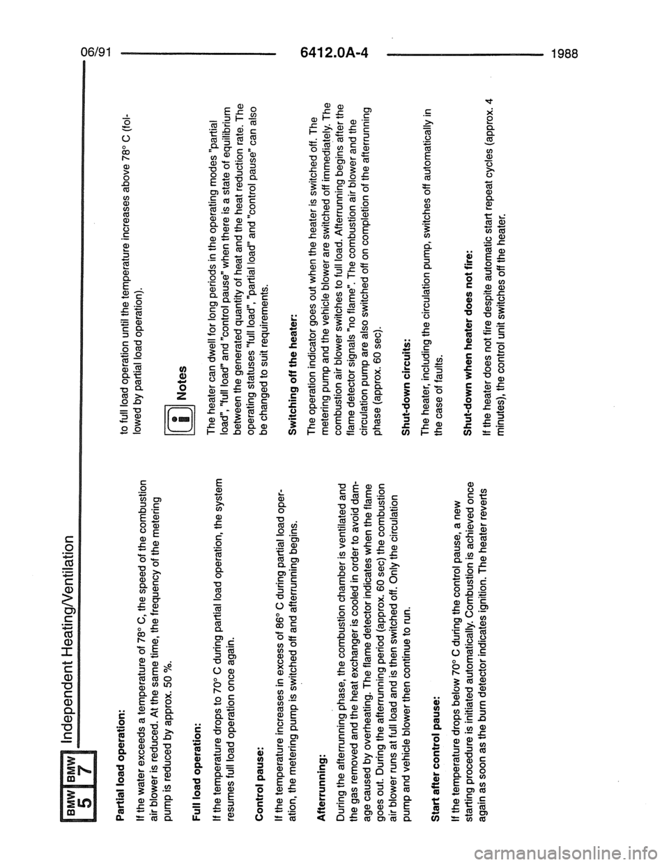 BMW 7 SERIES 1988 E32 Electrical Troubleshooting Manual 