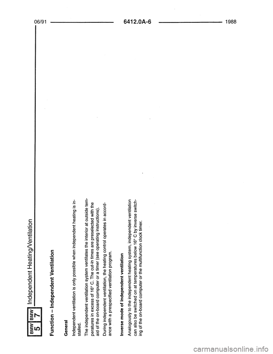 BMW 7 SERIES 1988 E32 Electrical Troubleshooting Manual 