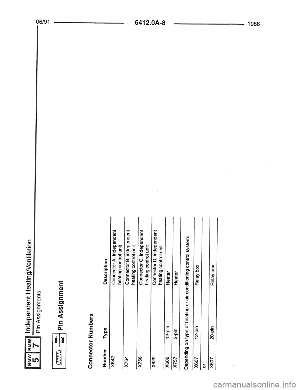 BMW 7 SERIES 1988 E32 Electrical Troubleshooting Manual 