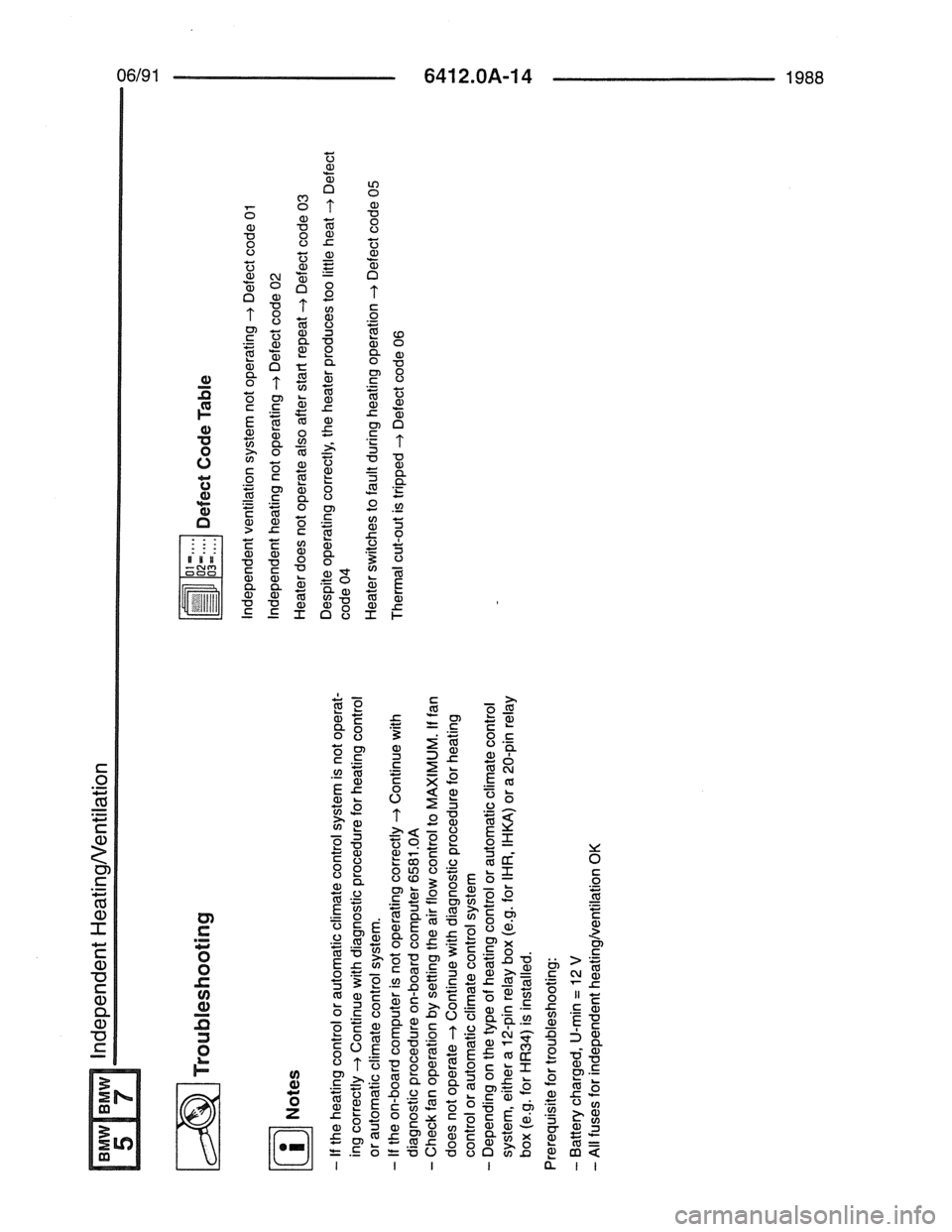 BMW 7 SERIES 1988 E32 Electrical Troubleshooting Manual 