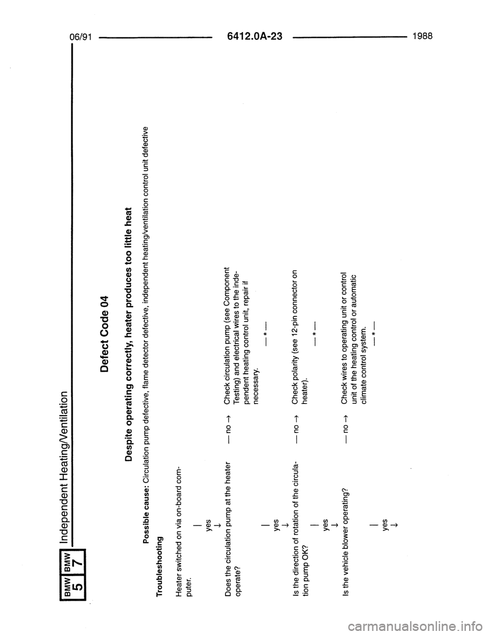 BMW 7 SERIES 1988 E32 Electrical Troubleshooting Manual 