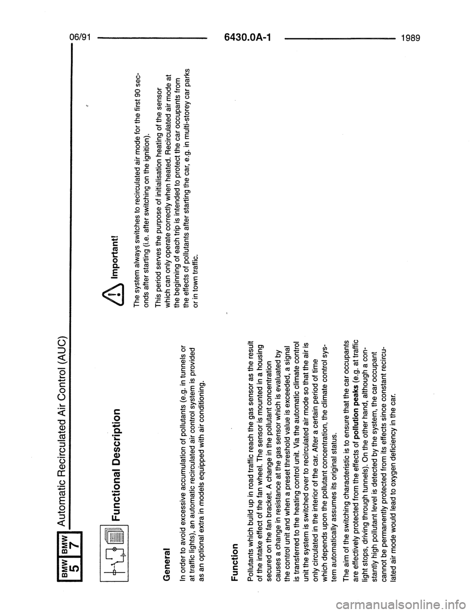 BMW 7 SERIES 1988 E32 Electrical Troubleshooting Manual 