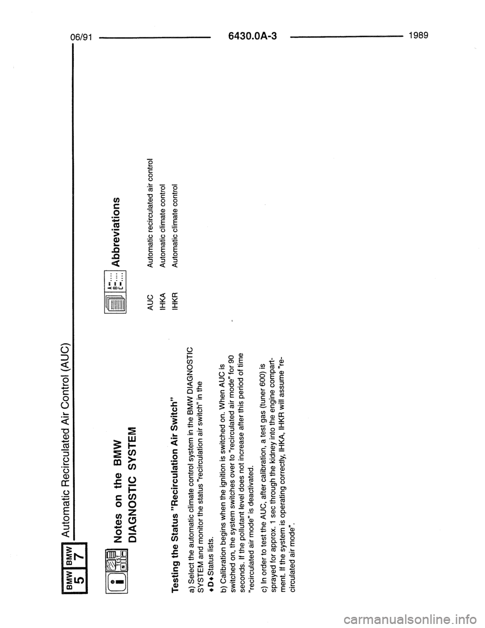 BMW 7 SERIES 1988 E32 Electrical Troubleshooting Manual 