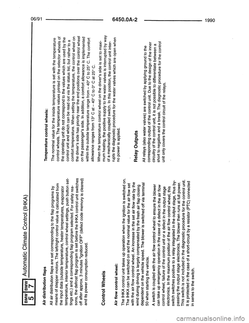 BMW 7 SERIES 1988 E32 Electrical Troubleshooting Manual 